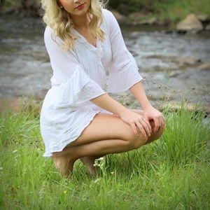 White Abercrombie & Fitch Romper